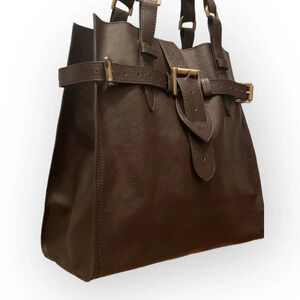 Mulberry | Vintage Elgin Tote in Chocolate Pebbled Leather